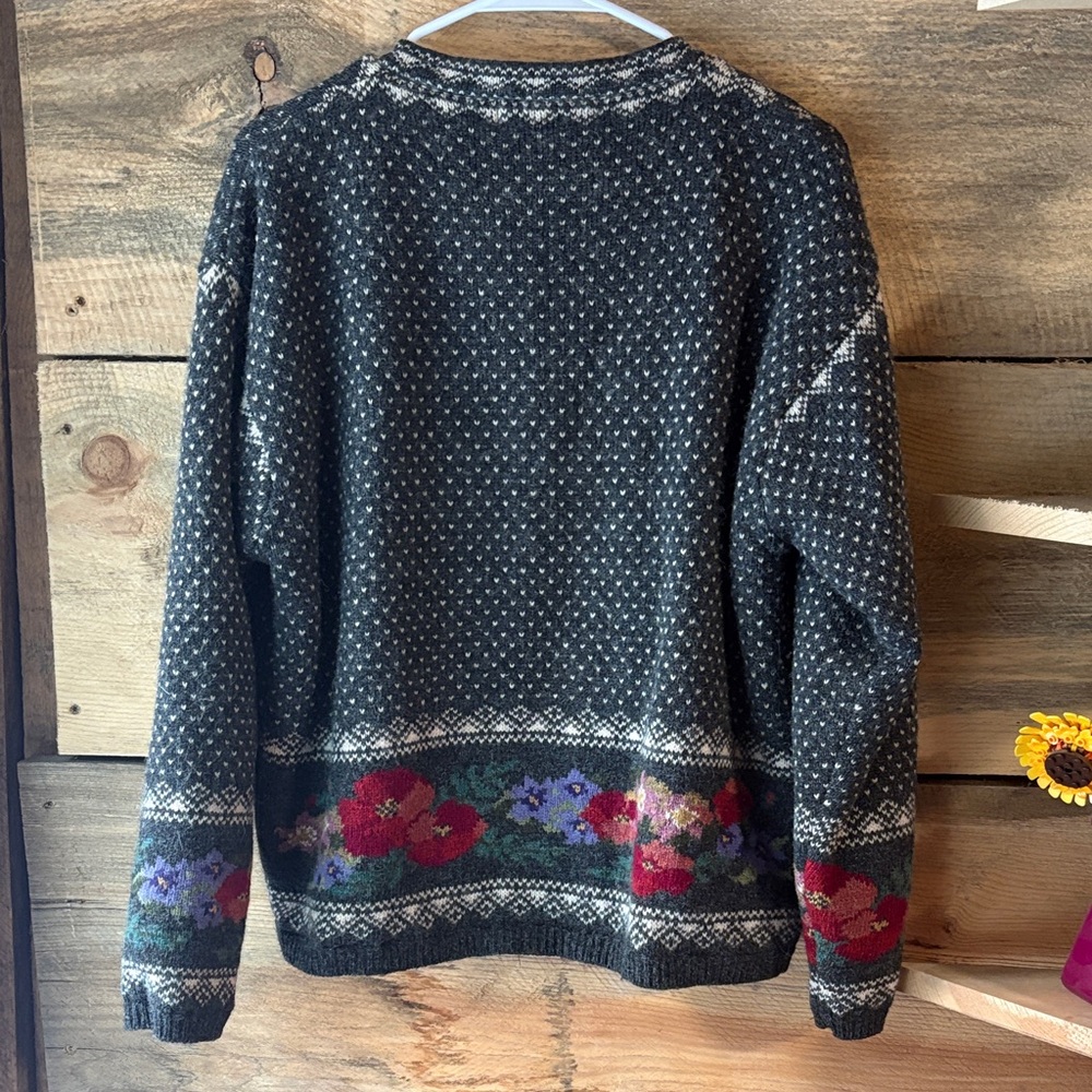 Icelandic Design Button Down Sweater Jacket - image 8